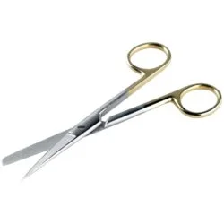 Tungsten Carbide Dressing Scissors BluntSharp Straight 15cm min